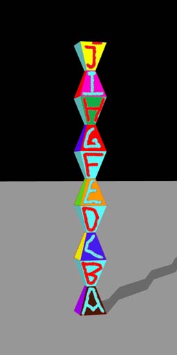 obelisk, alphabet